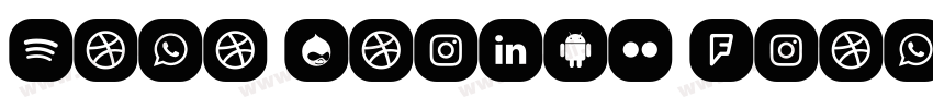 Mono Social Icons字体转换